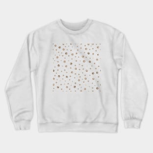 Trace brown doodle paw prints Crewneck Sweatshirt